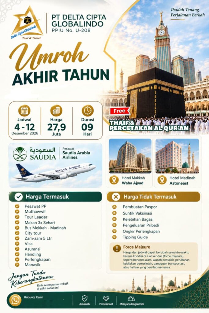 paket Umroh Akhir Tahun 2026